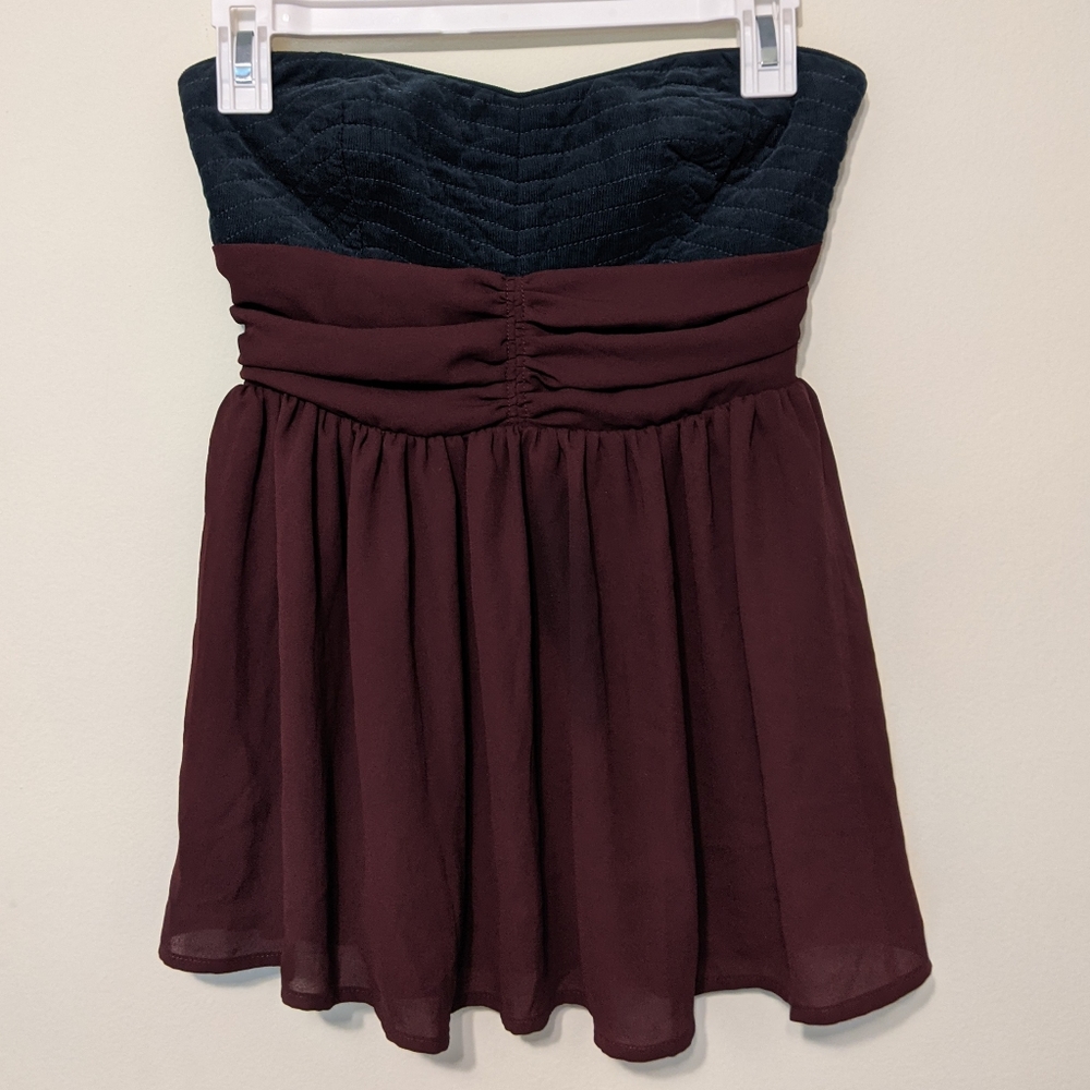 Anthropologie Maeve Skirted Corset Top